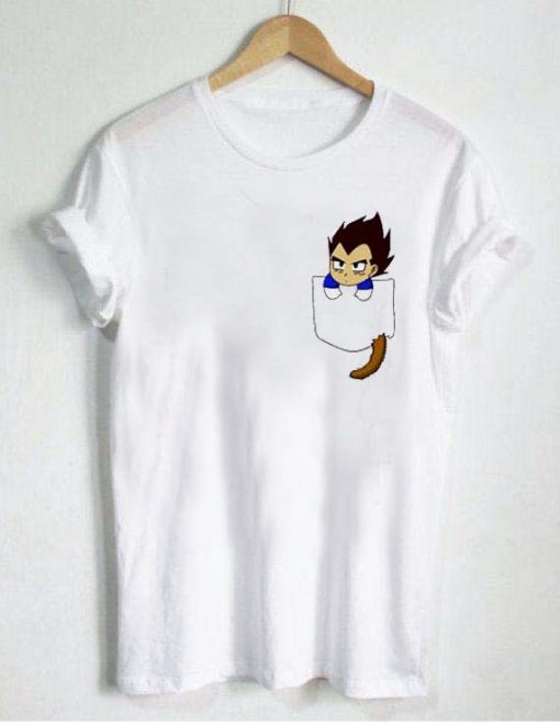 Chibi Vegeta pocket T Shirt Size S,M,L,XL,2XL,3XL