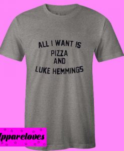 all i want is pizza and luke hemmings T Shirt