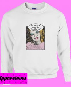 Bette Davis ‘Tea Time’ Pop Art Sweatshirt