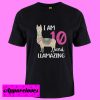 10th Birthday Llama I’m 10 Years Old and Llamazing T Shirt