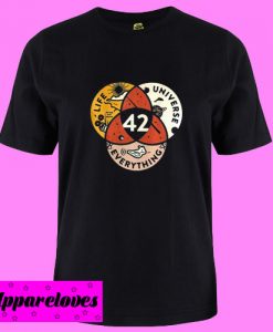 42 The Answer to Life the Universe and Everything T Shirt