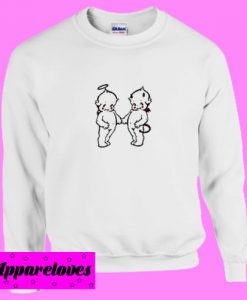 Angel And Devil Baby Trending Sweatshirt