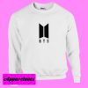 BTS Logo White Sweatshirt