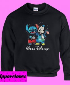 Baby Stitch and Mickey mouse Weed Disney Sweatshirt