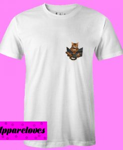 Bengal cat in a pocket T Shirt