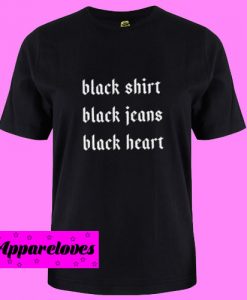 Black Heart T Shirt