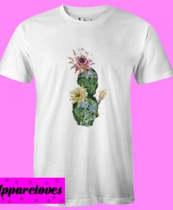 Cactus With Flower T Shirt