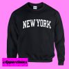 New York Black Sweatshirt Men And Women