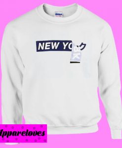 New york typography Sweatshirt Men And Women