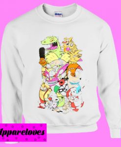 Nickelodeon Retro Group Sweatshirt Men And Women