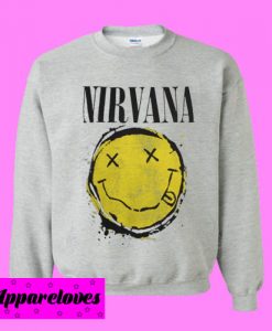 Nirvana Smiley Splat Sweatshirt Men And Women