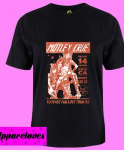 Vintage Whiskey Motley Crue Love Tour 82 T Shirt