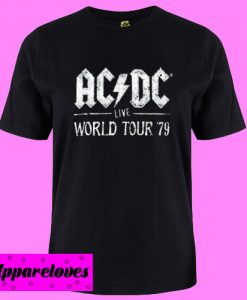 ACDC Live World Tour 79 T shirt