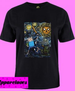 Adventure Time Starry Night T shirt