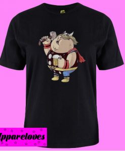 Avengers Endgame fat Thor and beer T shirt