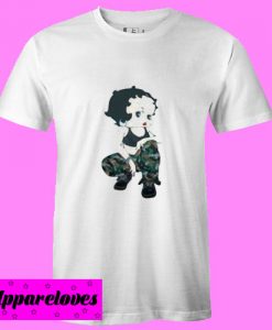 Betty Boop Soldier T shirt