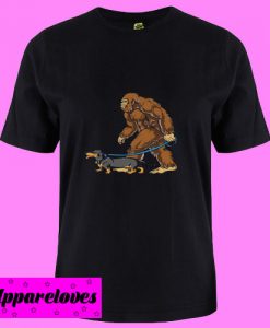 Bigfoot Dachshund T Shirt