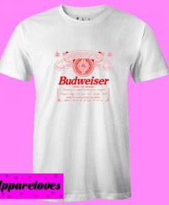 Budweiser King Of Beers Can Label T Shirt