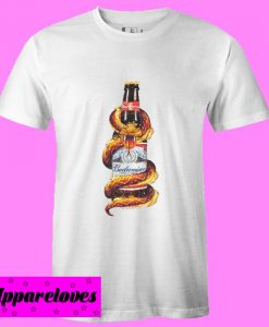 Budweiser snake bottle king of beers T Shirt