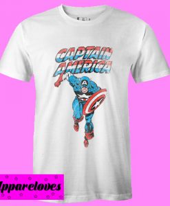 Captain America On The Run T Shirt