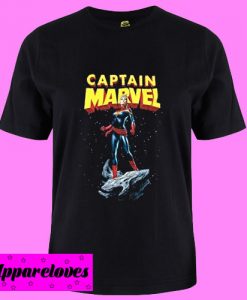 Captain Marvel Comic Art T Shirt