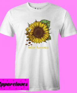 Autism Awareness Sunflower T shirt