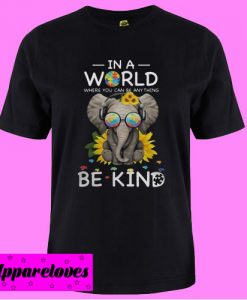 Autism Elephant in a world T shirt