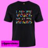 Autism I am his voice he is my heart T shirt