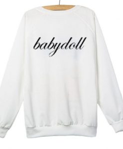 Babydoll White Sweatshirt DAP