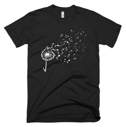 Dandelion Music Note T-Shirt DAP