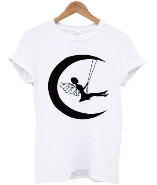 Fairy on moon T-shirt DAP