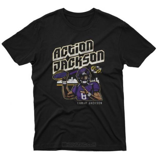 Lamar Jackson's Action Jackson T shirt DAP