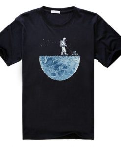 Man Mowing Moon T-Shirt DAP