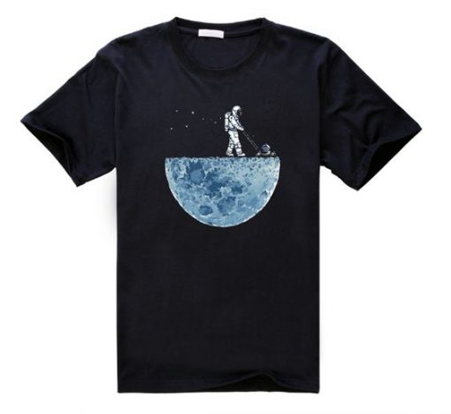 Man Mowing Moon T-Shirt DAP