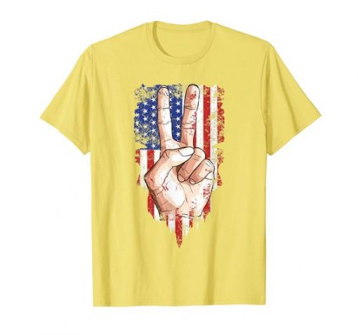 Peace symbol Flag T-Shirt DAP