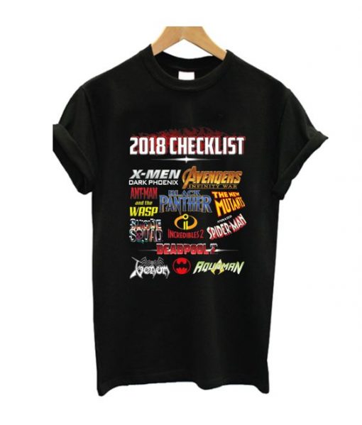 2018 Checklist T Shirt AY