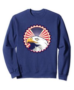 American Eagle USA Flag Sweatshirt DAP