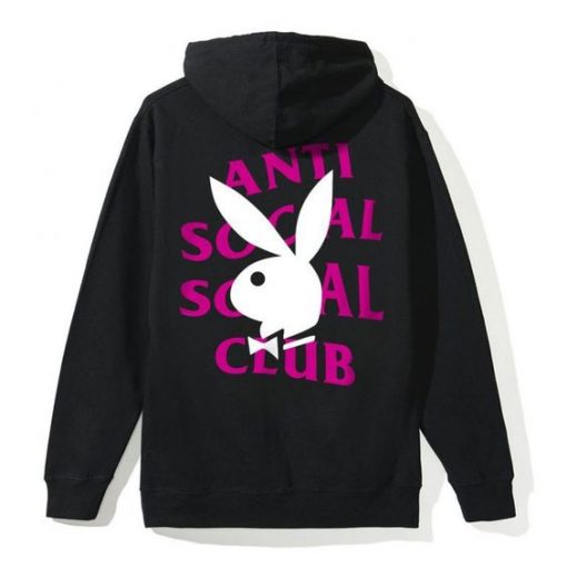Anti Social Social Club Playboy Hoodie back AY