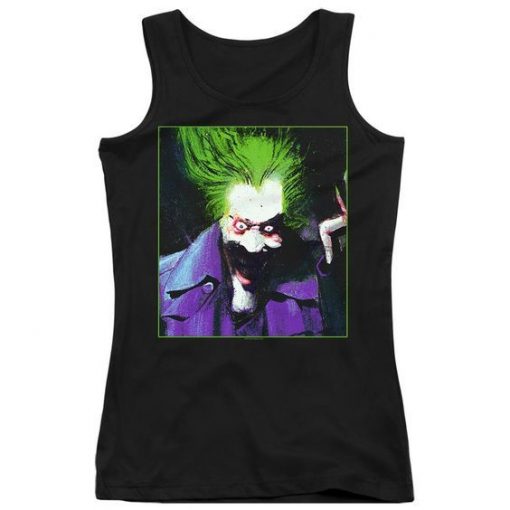 Arkham Asylum Juniors Joker Tank Top ZNF08