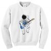 Astronaut playing guitar sweatshirt DAP