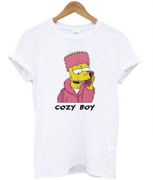 Bart Cozy Boy Cartoon T Shirt AY