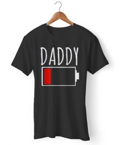 Battery Power Daddy & Baby Matching Fathers Day Present 1 Gildan Man's T-Shirt DAP