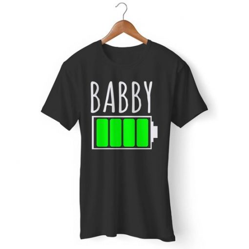 Battery Power Daddy & Baby Matching Fathers Day Present 2 Gildan Man's T-Shirt DAP