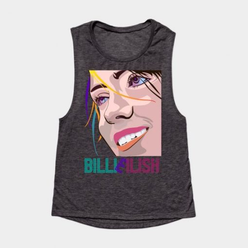 Billie Eilish Face Art - Billie Eilish Tour - Tank Top DAP