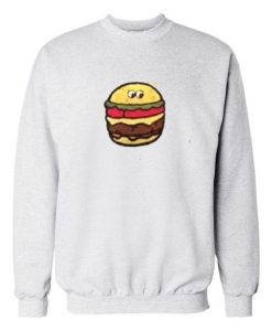 Burger Grey white Sweatshirt DAP