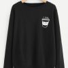 Coffee Print Sweatshirt online AY