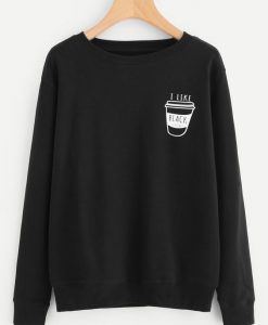 Coffee Print Sweatshirt online AY