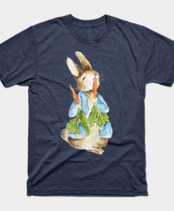 Cute Peter Rabbit eating carrot T-Shirt ZNF08