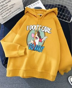 Cute cartoon funny witch yellow hoodie ZNF08