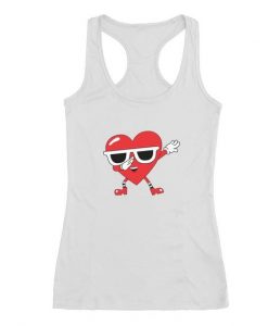 Dabbing Heart Valentine's Day TANK TOP ZNF08